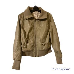 💫 Rue21 Beige Bomber Jacket XL